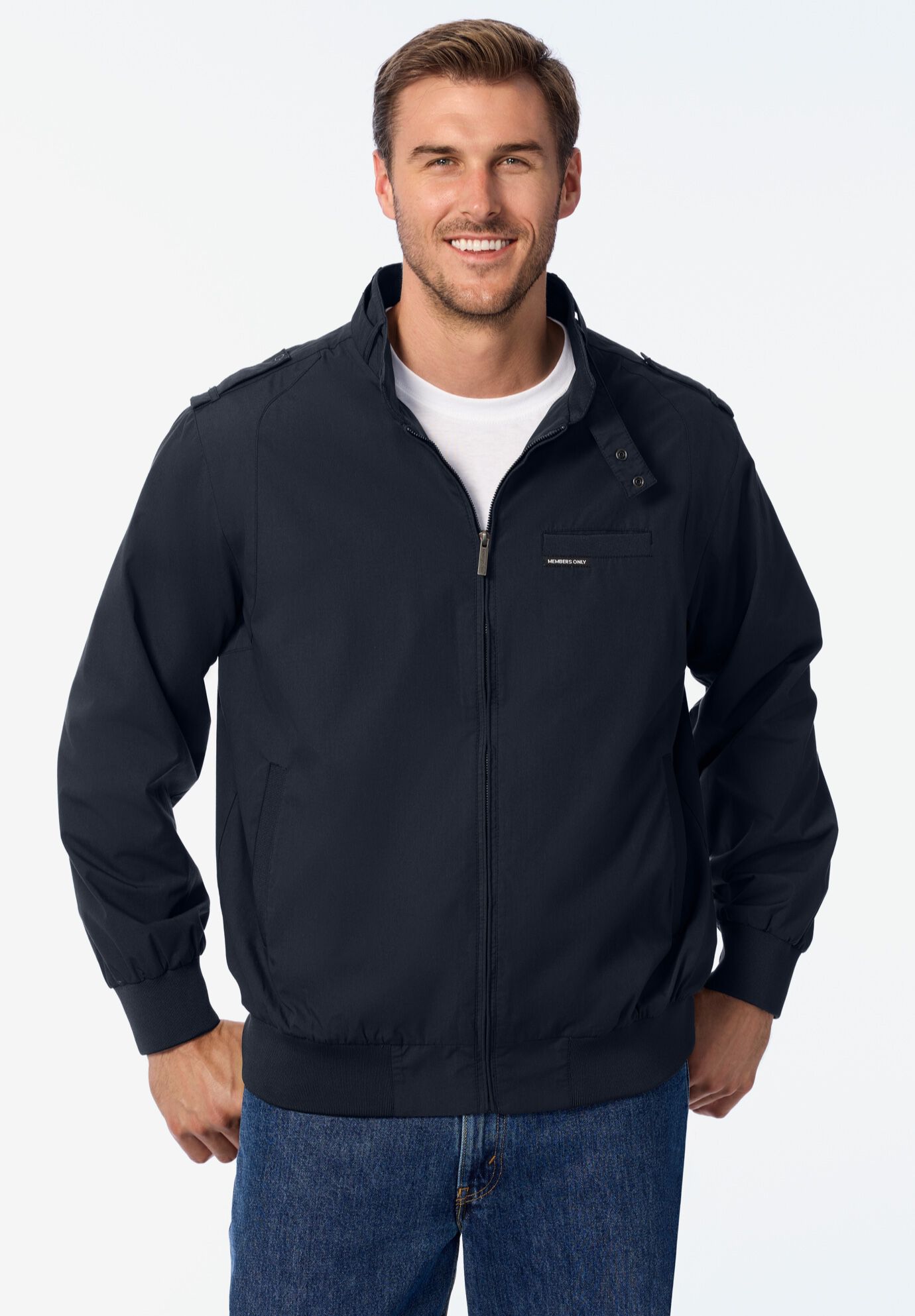 Members Only Racers Jackets, BLACK, alternate image number 2