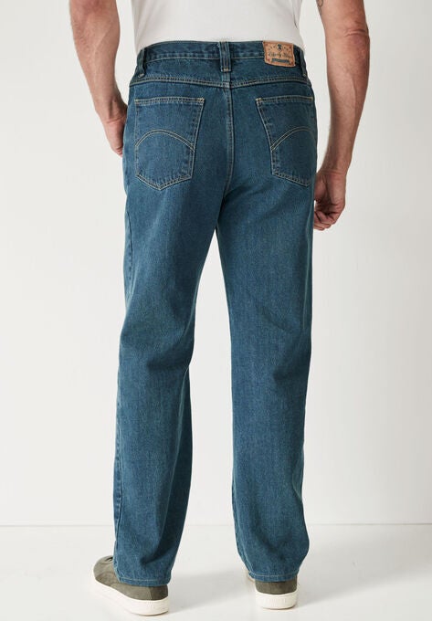 Liberty Blues™ Relaxed-Fit Side Elastic 5-Pocket Jeans, , on-hover image number null