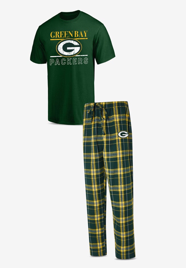 NFL® Flannel Pajama Set, GREEN BAY PACKERS, hi-res image number null