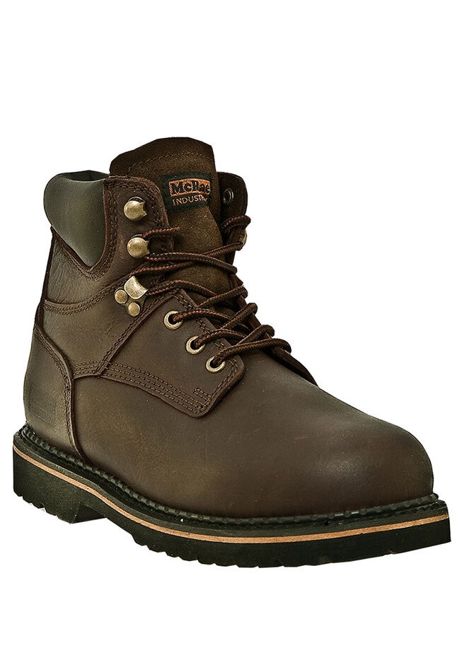 McRae 6 inches Soft Toe Lace Boots, DARK BROWN, hi-res image number null
