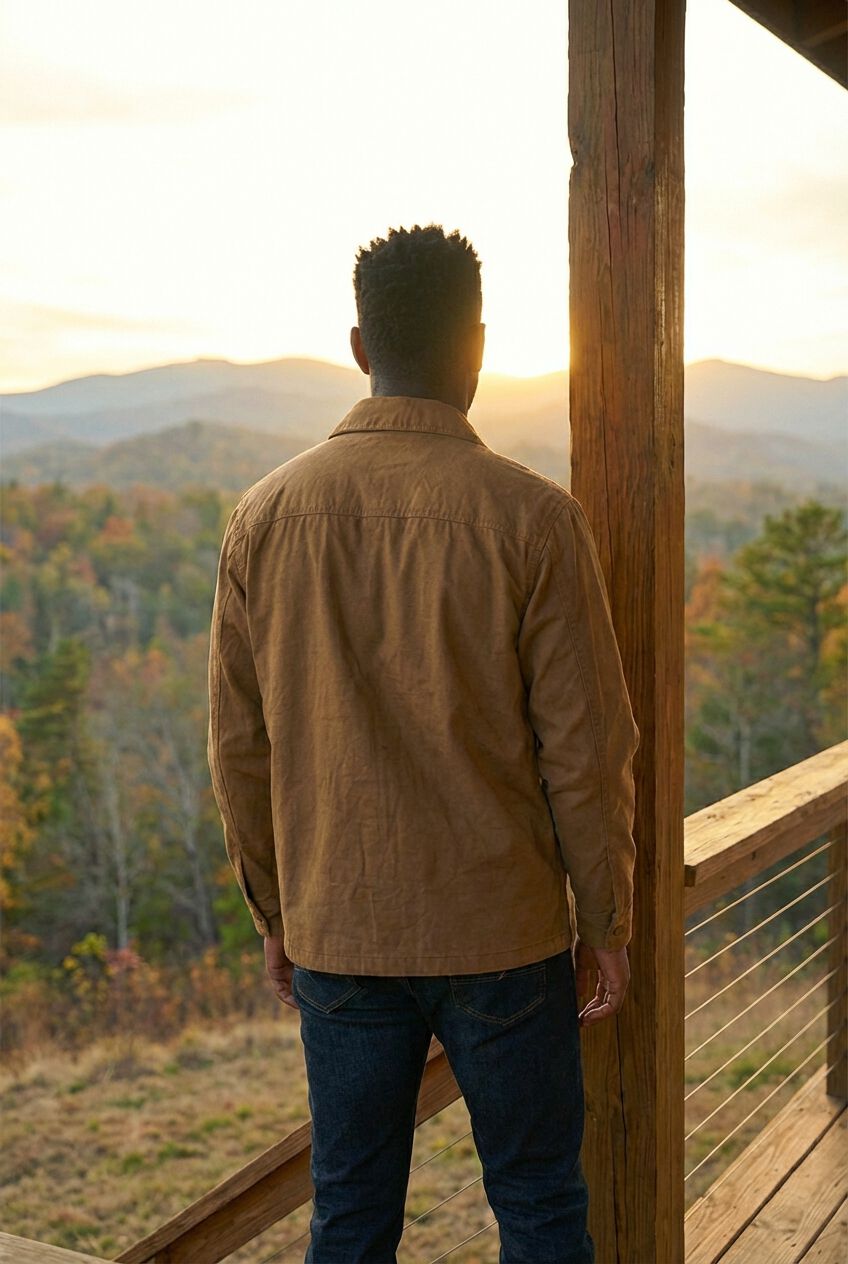 9 Pocket Twill Utility Jacket, MAPLE BROWN, alternate image number 2