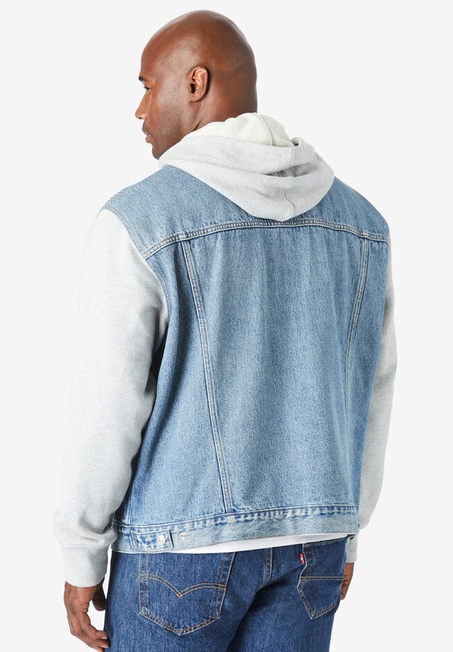 Hybrid Hoodie Trucker Jacket, , on-hover image number 1