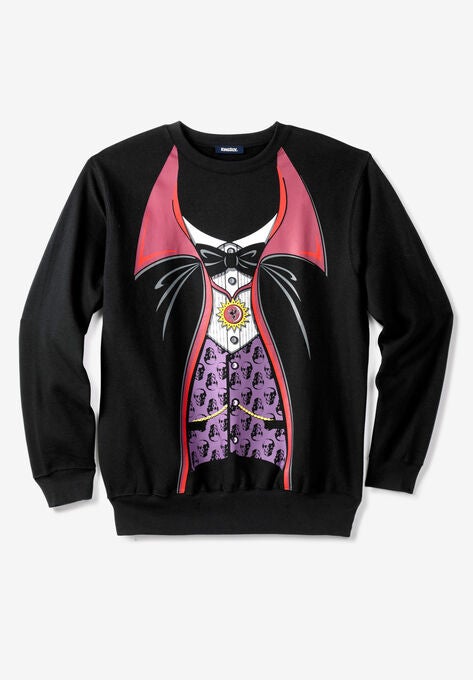 Graphic Fleece Sweatshirt, VAMPIRE, hi-res image number null