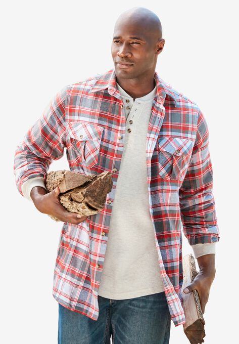 Plaid Flannel Shirt, , alternate image number null