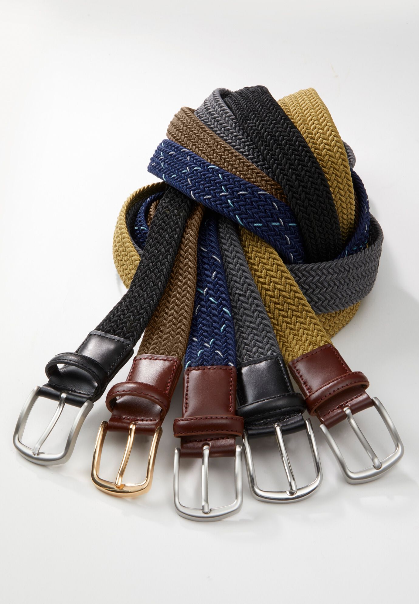 Elastic Braided Belt, , on-hover image number 1