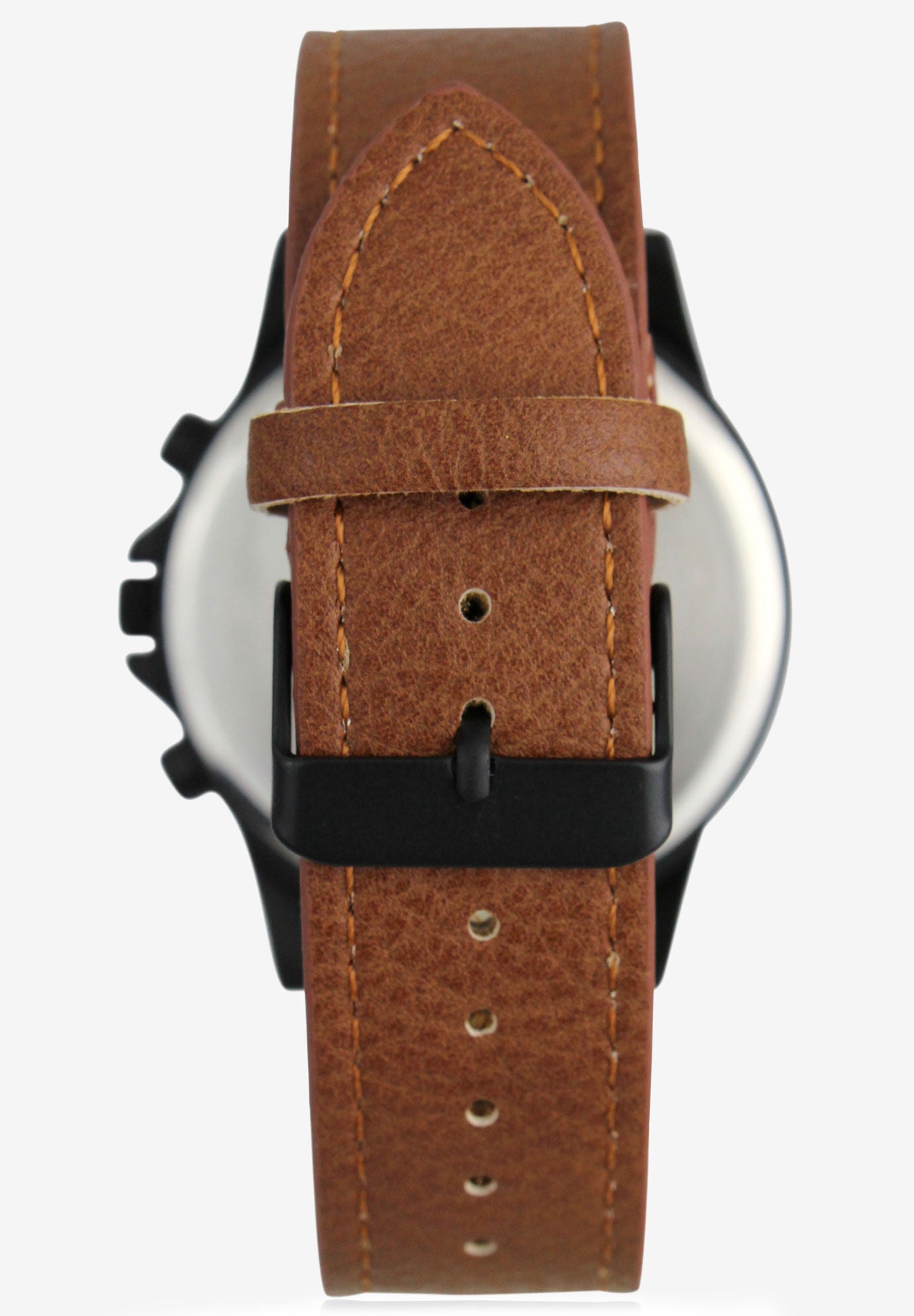 Multi-Dial Watch with Faux Leather Band, , on-hover image number 1