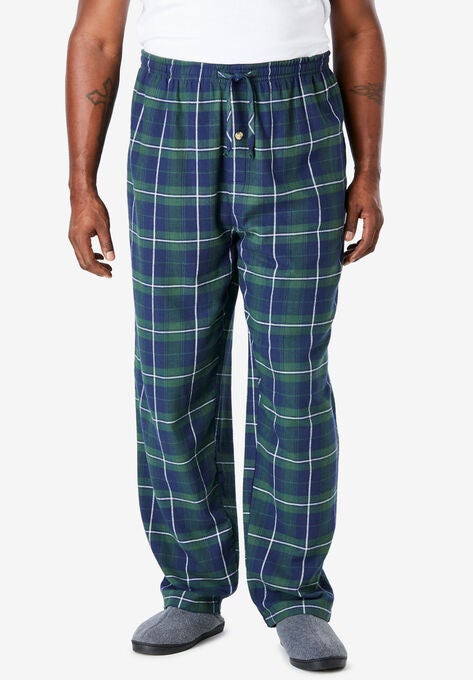 Flannel Plaid Pajama Pants, , on-hover image number null