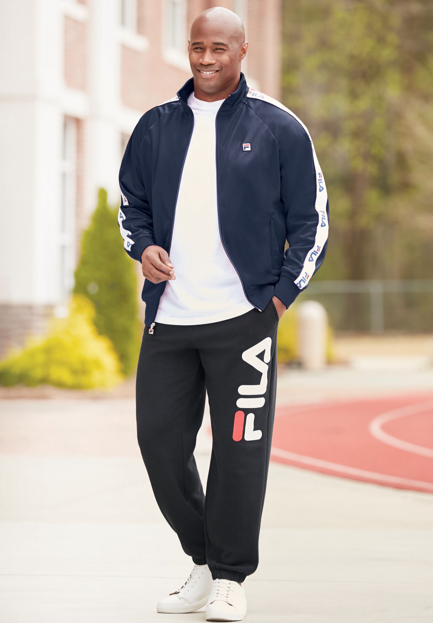 Black fila jacket store