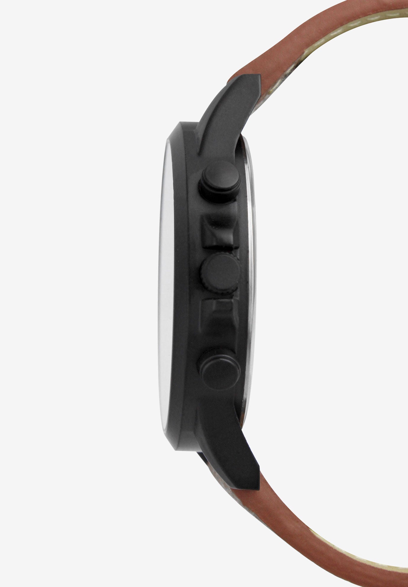 Multi-Dial Watch with Faux Leather Band, , alternate image number 2