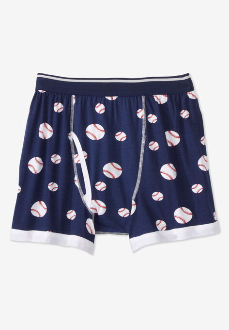 Patterned Boxers, BASEBALL, hi-res image number null