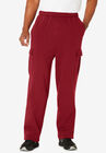 Thermal-Lined Cargo Pants, RICH BURGUNDY, hi-res image number null