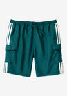 Double Stripe Swim Board Shorts, MEDITERRANEAN, hi-res image number null