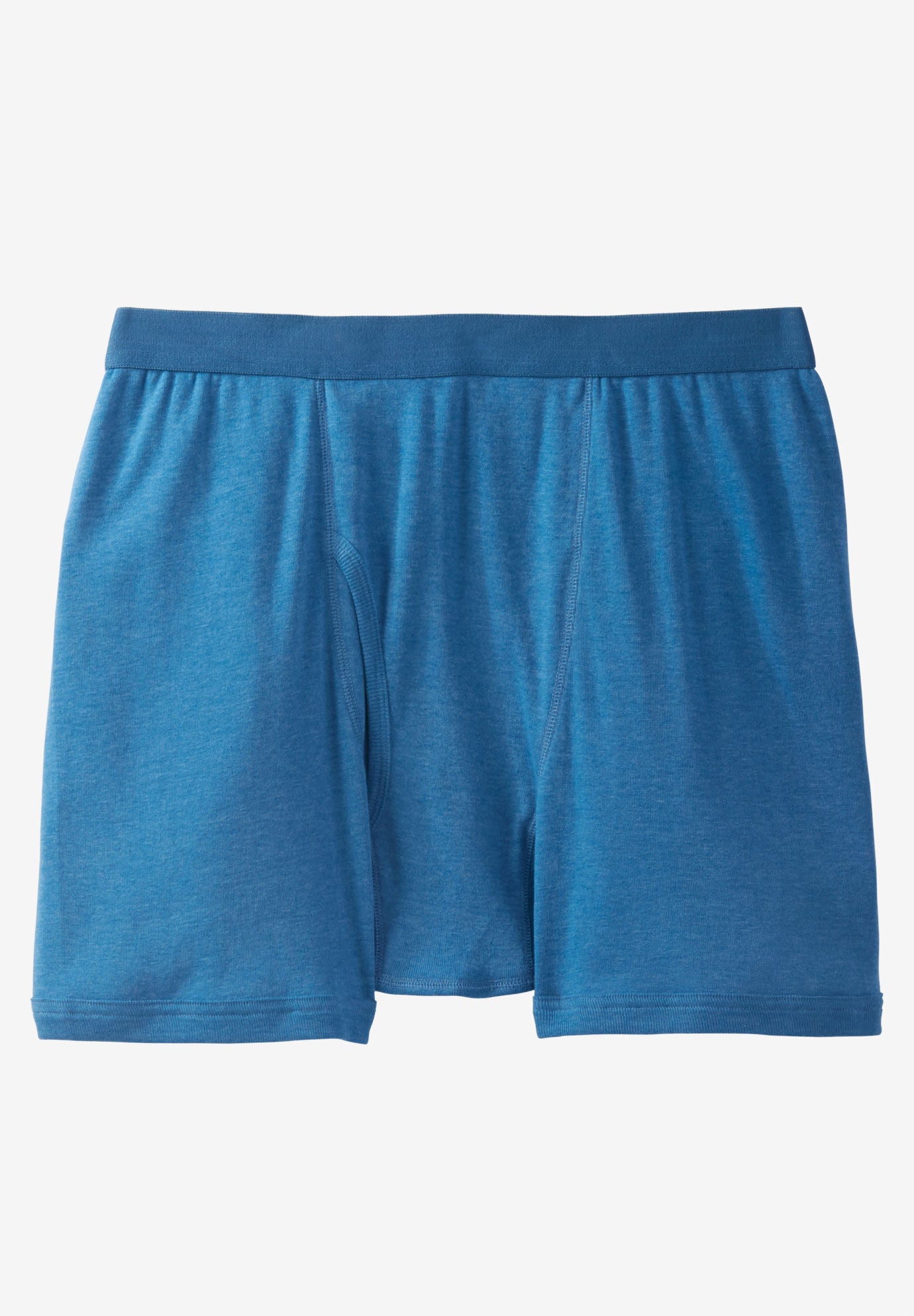 Color Cotton Boxer Briefs by Kings' Court&reg;, HEATHER ATLANTIC, hi-res image number 0