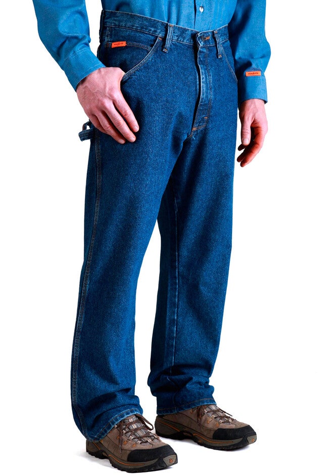 Flame Resistant Carpenter Jeans, ANTIQUE INDIGO, hi-res image number null
