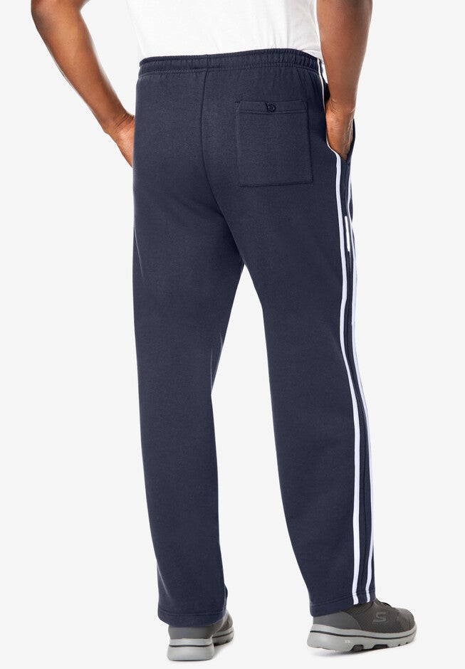 Side Stripe Fleece Sweatpants, , on-hover image number null