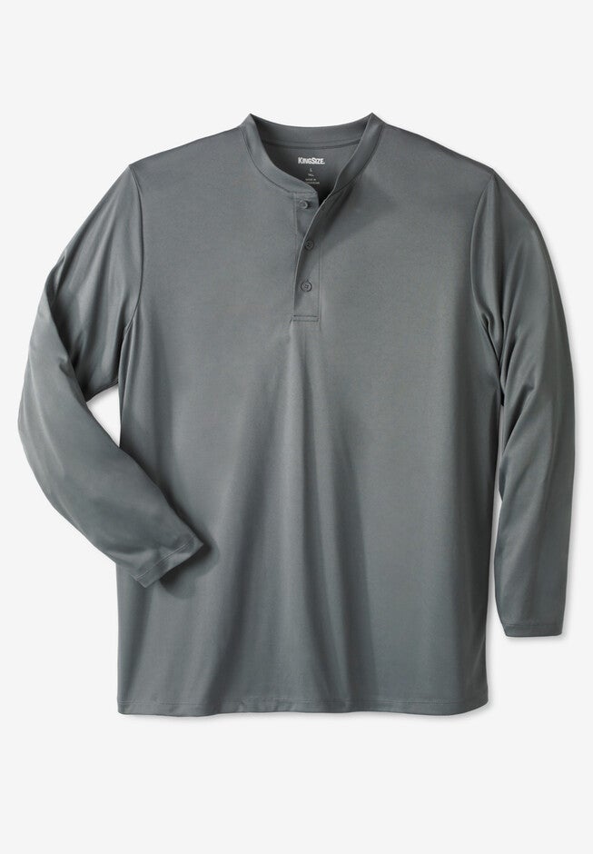 No Sweat Henley, CHARCOAL, hi-res image number null
