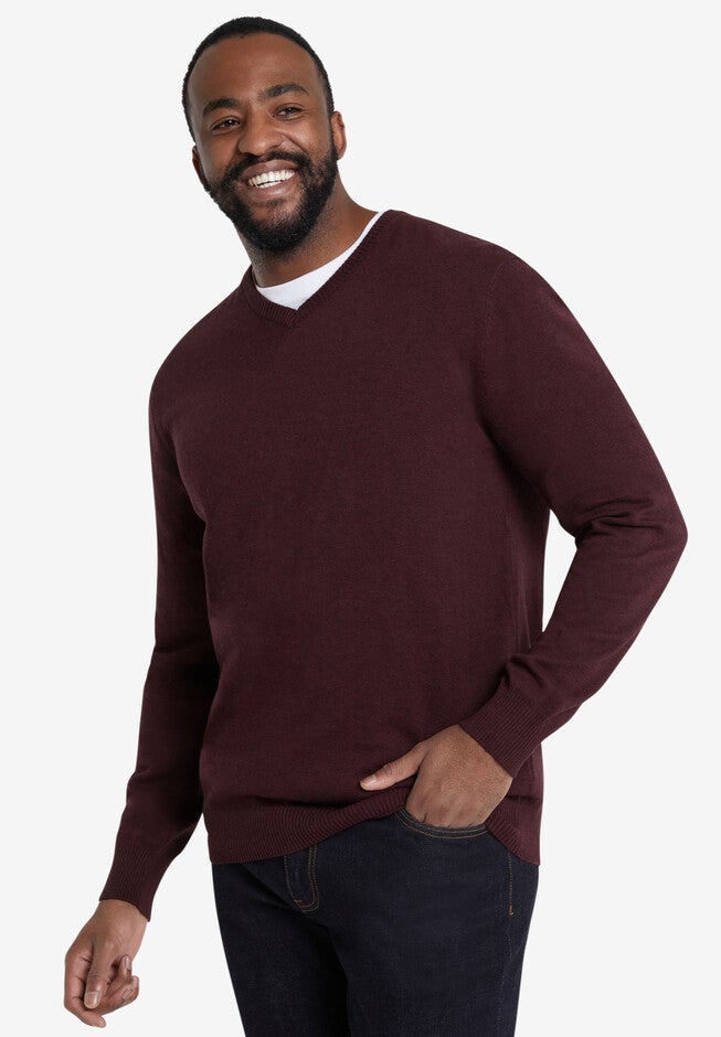 Essential V Neck Sweater, , alternate image number 2