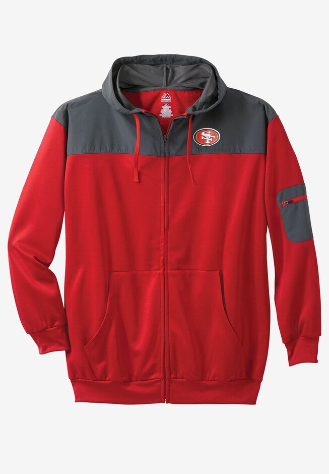 NFL® Mixed Media Full Zip Hoodie, SAN FRANCISCO 49'ERS, hi-res image number null