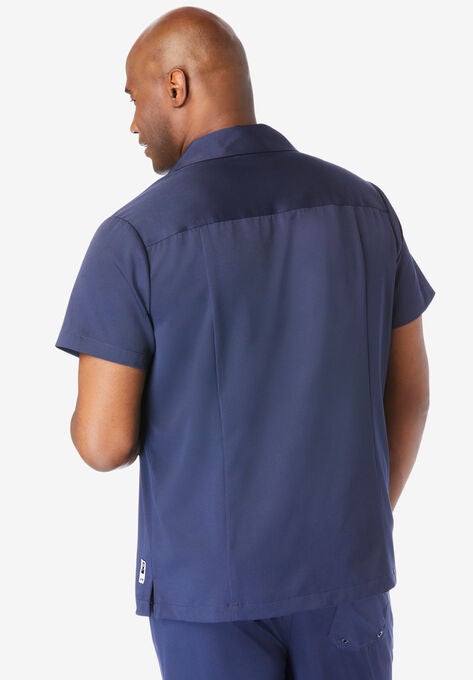 4-Way Stretch Button Down Shirt by Meekos, , on-hover image number null
