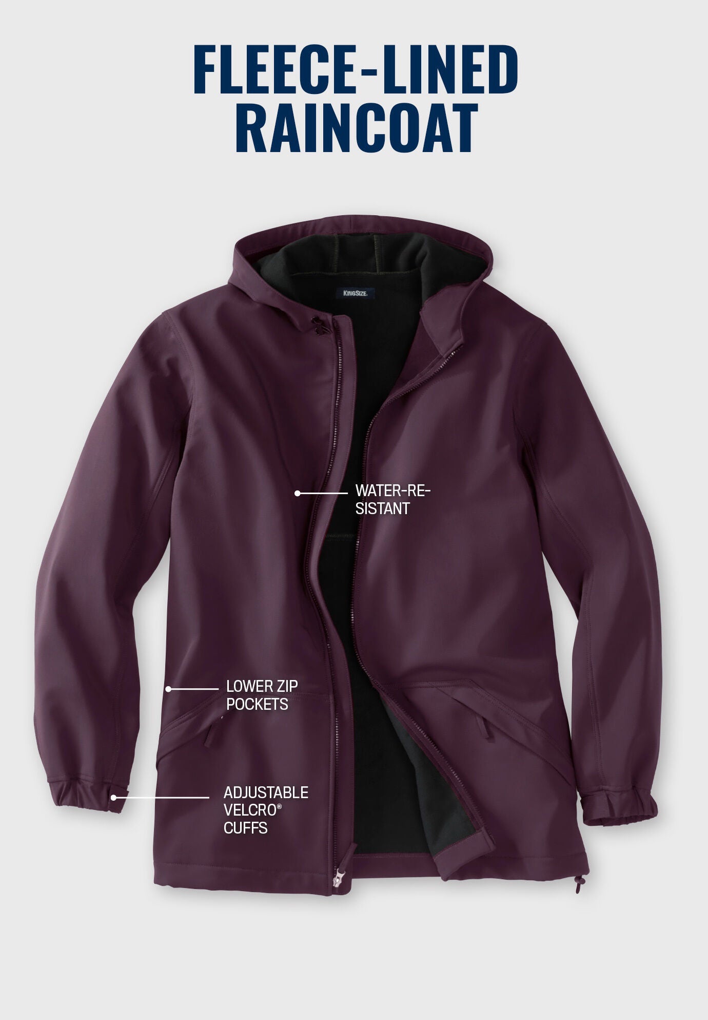Fur lined rain jacket discount