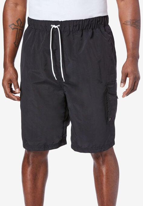 Cargo 6" Swim Trunk, BLACK, hi-res image number null
