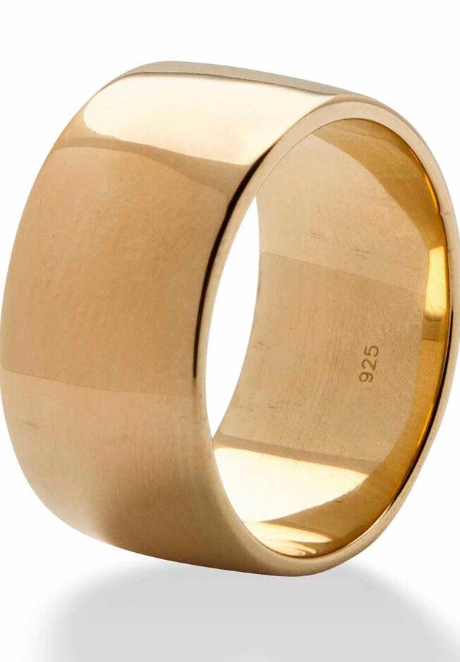 Wedding Band In 18k Gold Over .925 Sterling Silver, , alternate image number null