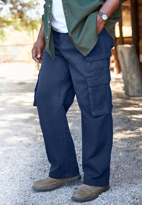 Boulder Creek® Side-Elastic Stacked Cargo Pocket Pants, , alternate image number null