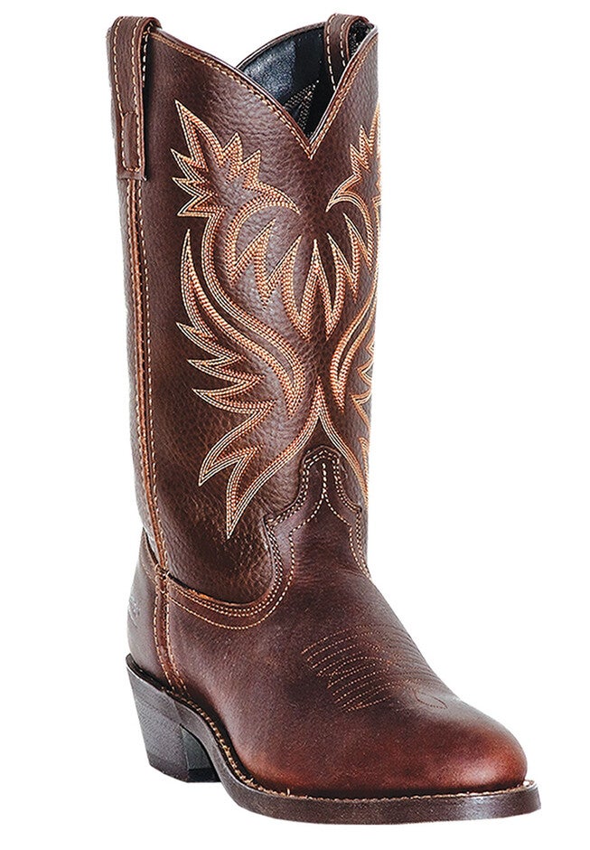 Laredo 12 inches Contrast Stitch Cowboy Boots, COPPER, hi-res image number null