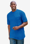 Shrink-Less™ Lightweight Pocket Crewneck T-Shirt, , alternate image number null