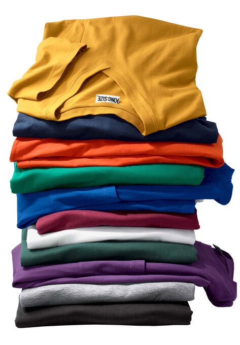 Shrink-Less™ Lightweight V-Neck Pocket T-Shirt, , alternate image number null
