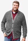 Shaker Knit V-Neck Cardigan Sweater, , alternate image number null