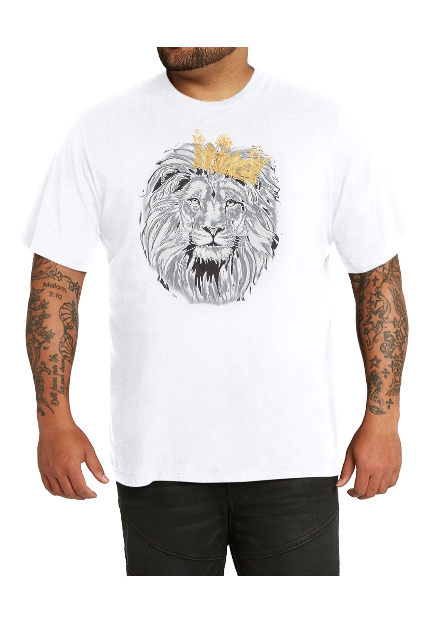 MVP Collections&reg; MVP Logo Lion King Tee, CRYSTAL WHITE, hi-res image number 0
