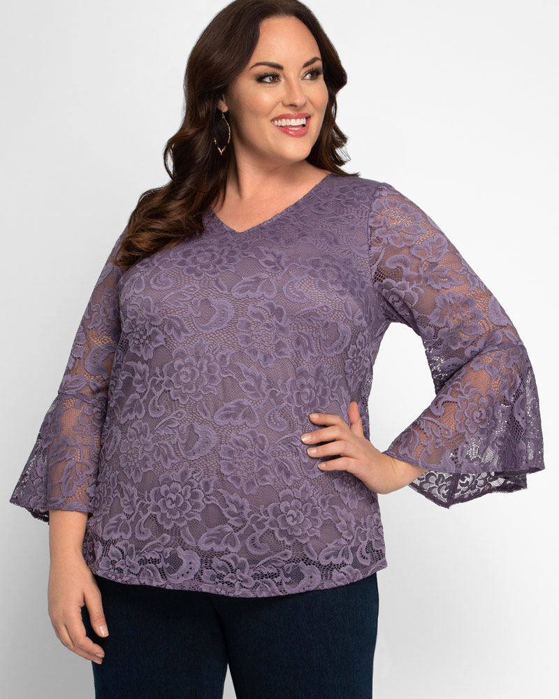 Lauren Lace Top, Purple, hi-res image number 0