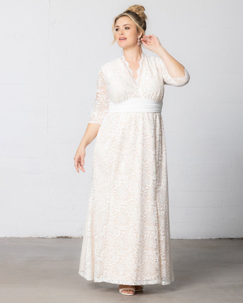 Kiyonna amour lace online wedding gown