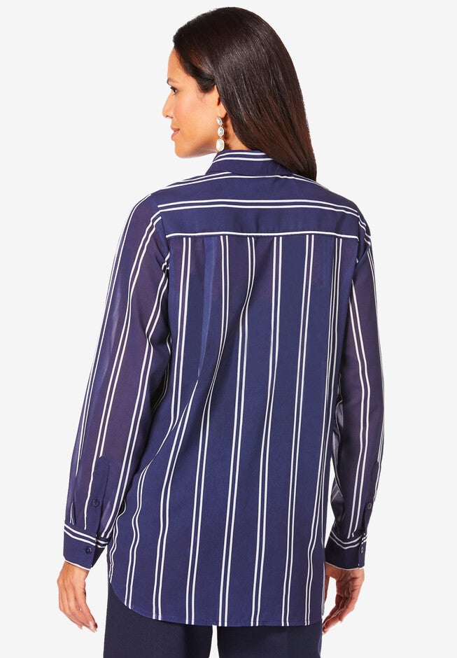 Georgette Big Shirt, , on-hover image number 1