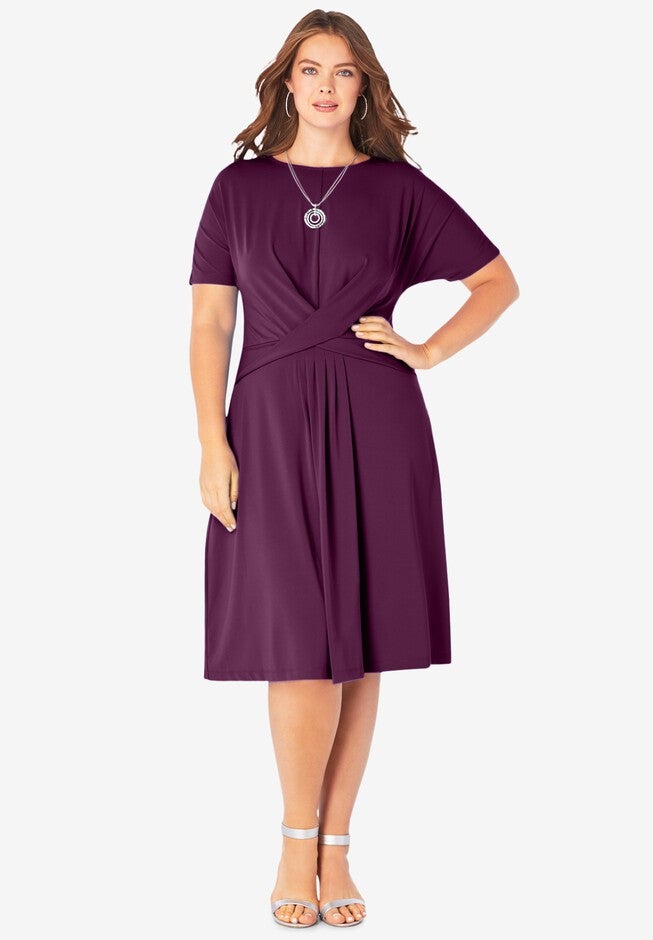 Ultrasmooth® Twist-Front Dress, , hi-res image number 0