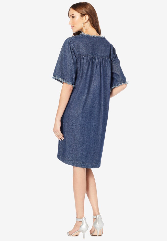 Denim Shirtdress, , on-hover image number 1