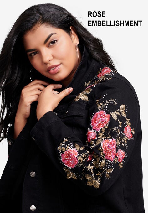 Statement Denim Jacket, , alternate image number null