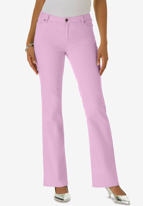 Bootcut Jean with Invisible Stretch®, ORCHID PINK, hi-res image number null