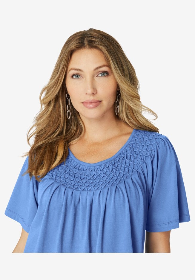 Smocked Tee, , alternate image number 3