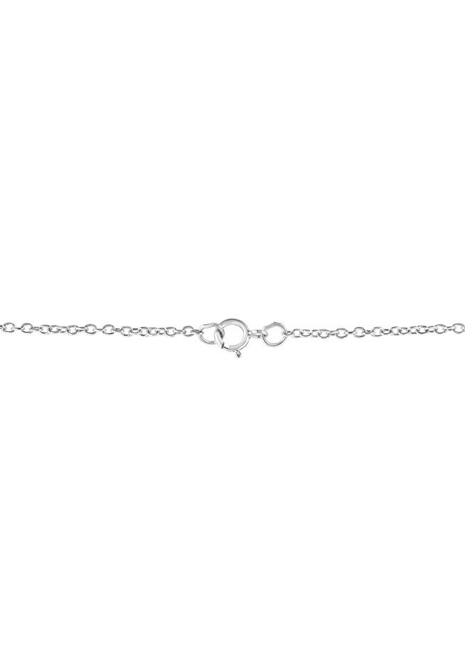 Sterling Silver Diamond Accent Virgo Zodiac Key Pendant Necklace, , alternate image number 6