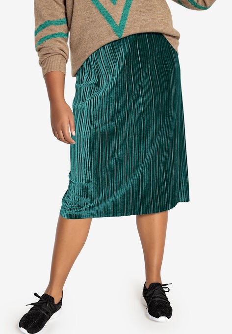 Stretch Velour Skirt Castaluna By La Redoute Plus Sizeskirts