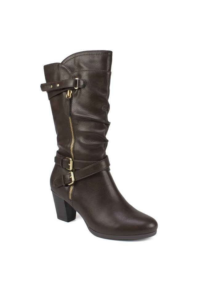 Freeby Mid-Calf Boot by Rialto, DARK BROWN, hi-res image number null