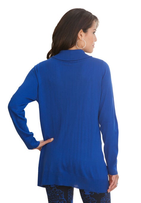 Lace-Trim Cowl Neck Sweater, , on-hover image number null