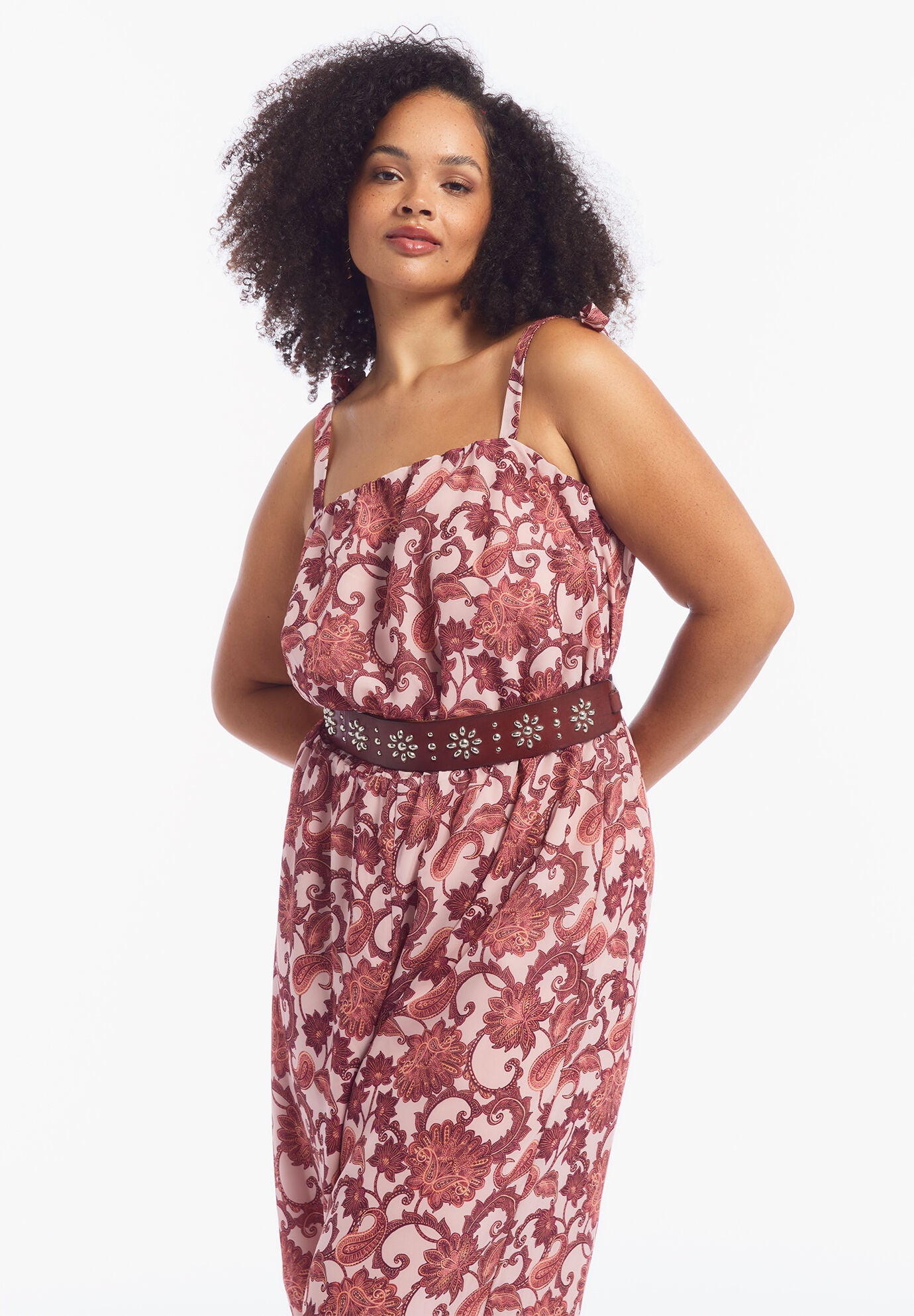 Crinkle Chiffon Jumpsuit, RED LOTUS BAZAAR, alternate image number 3