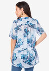 Short-Sleeve Floral Blouse, , on-hover image number null