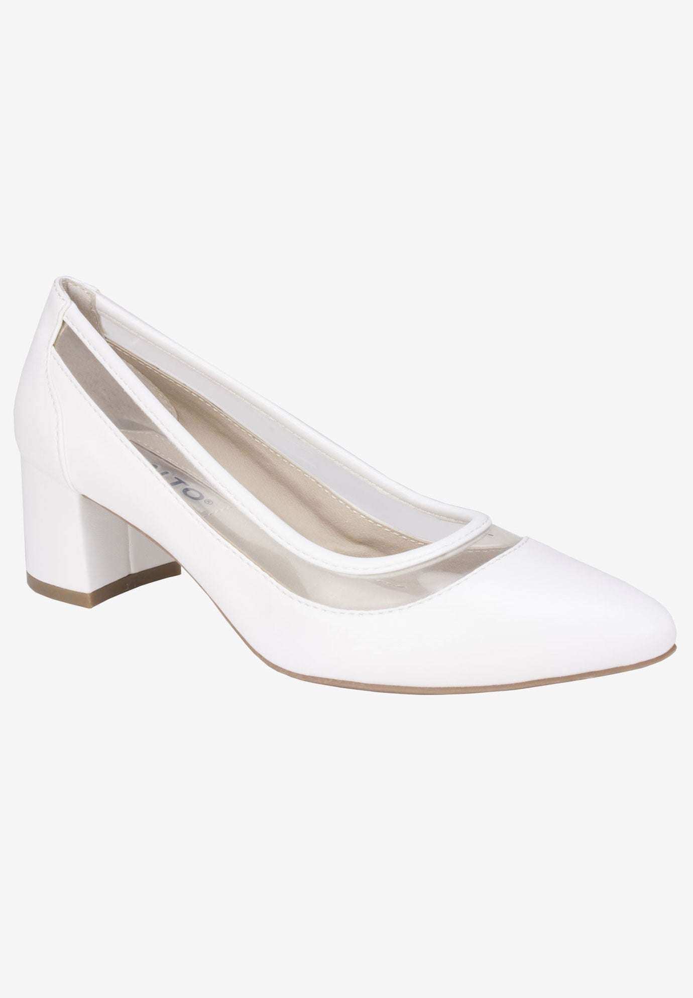 Madeline Pump , WHITE NAPPA SMOOTH, hi-res image number 0