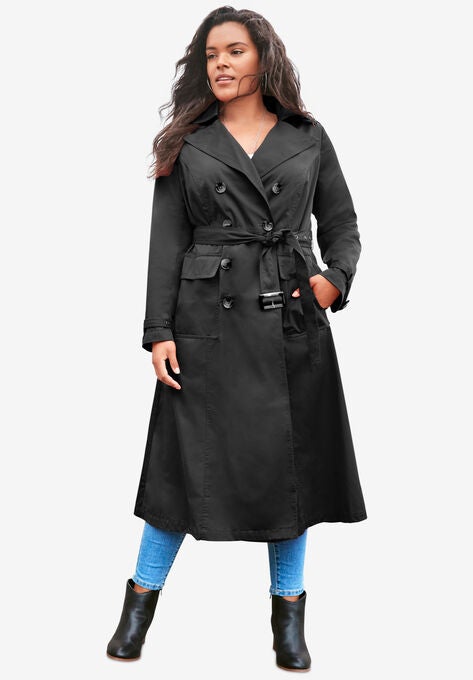 Essential Trench Coat, BLACK, hi-res image number null