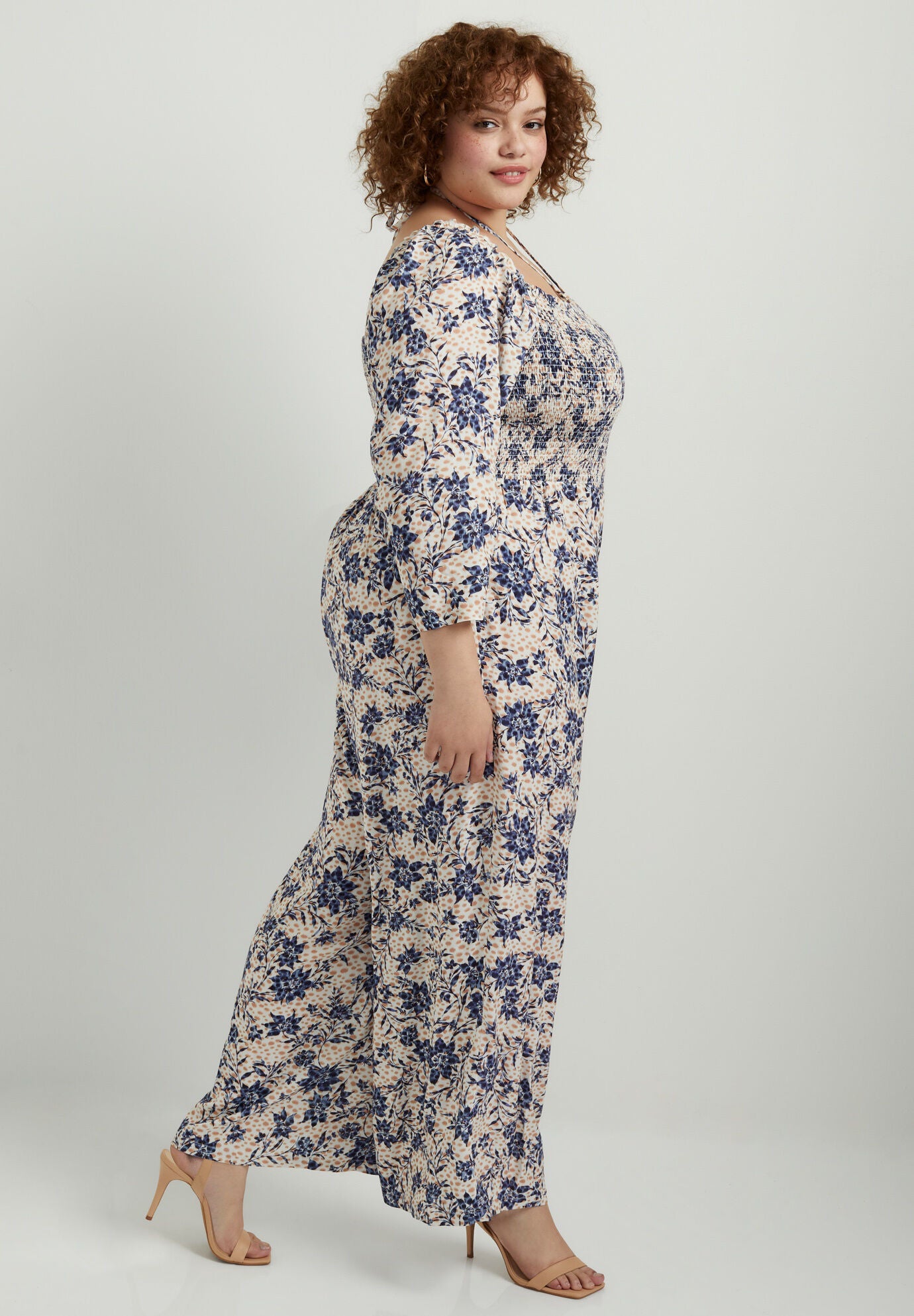 Smocked Jumpsuit, , alternate image number 2