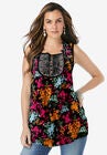 Angel Chiffon Blouse, BLACK WILDFLOWER PRINT, hi-res image number null